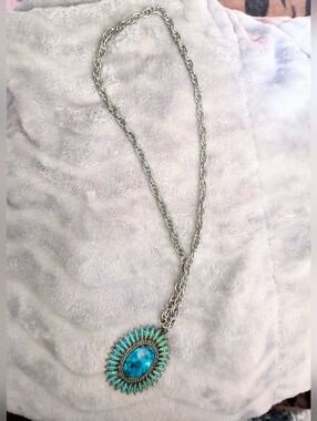 Southwestern Sunburst Pendant Necklace